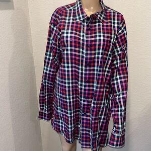 NWOT Cremieux classics plaid button down shirt